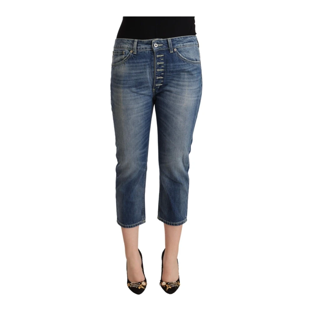 Dondup Blue Washed Mid Waist Capri Denim Jeans - IT40|S - Image 2