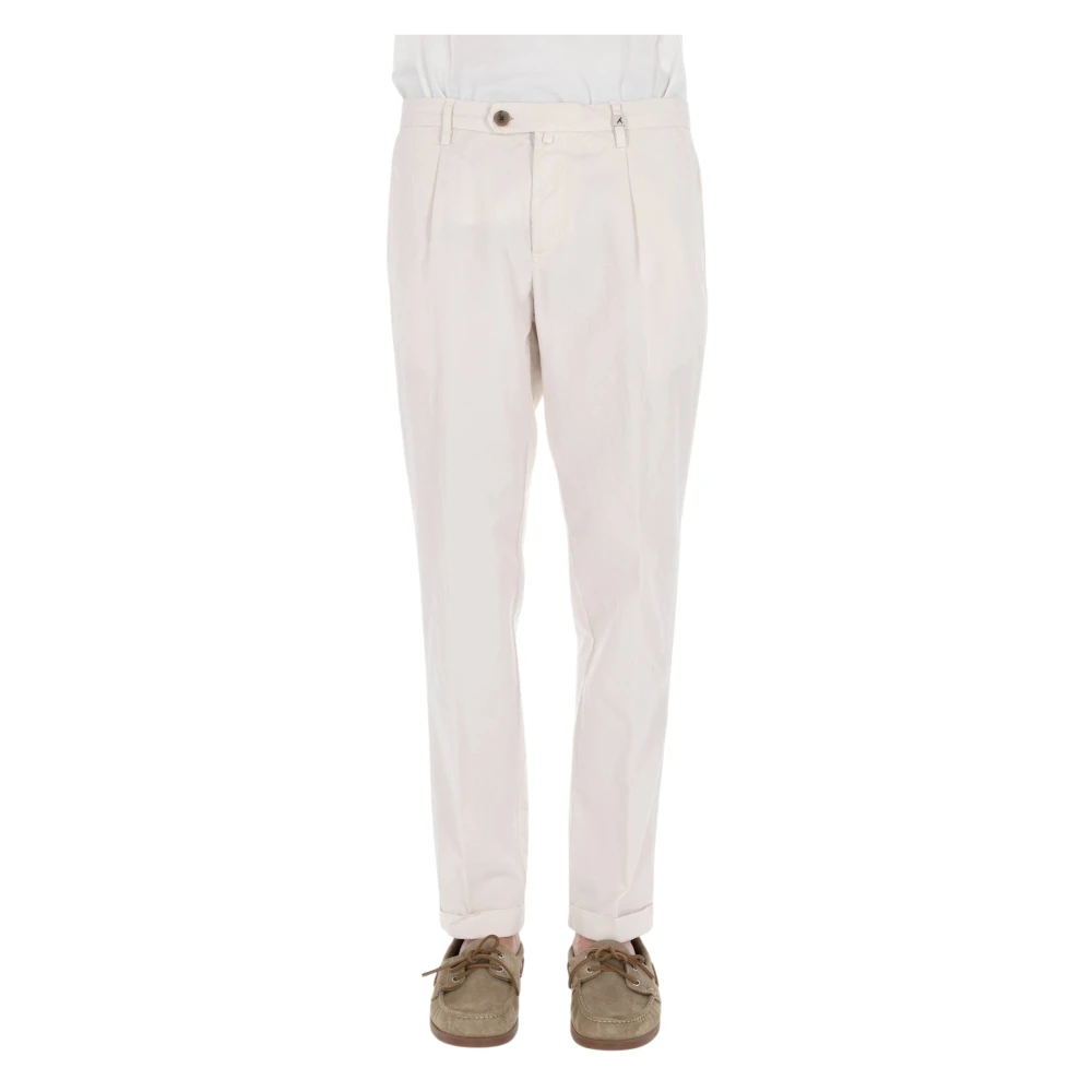 Myths Men's White Pantalone Zeus-P - Chinos - S - Trousers