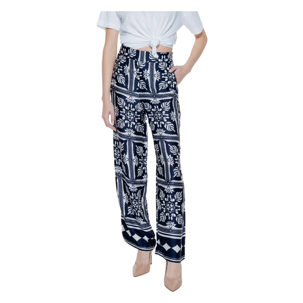 Street One Wijde Palazzo Broek Multicolor Dames