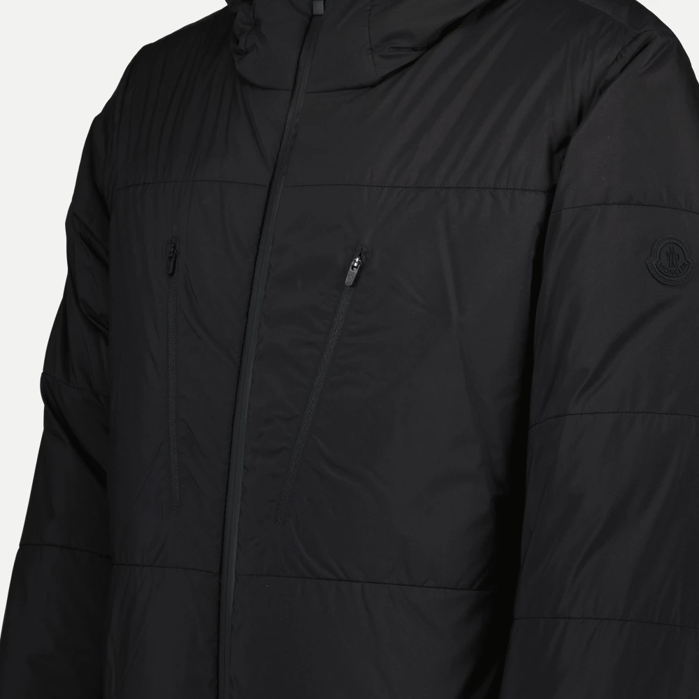 Moncler Zwarte Hutte Donsjas Black Heren