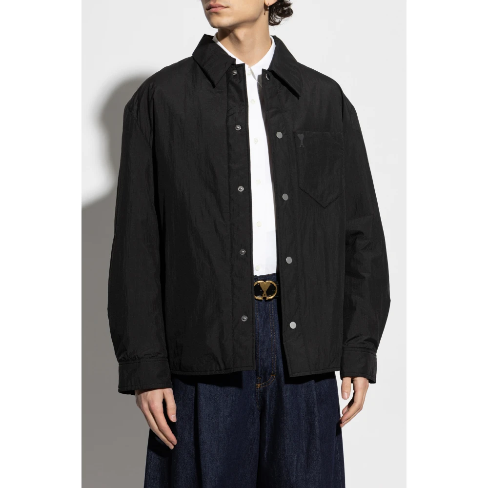 Ami Paris Jack met Logo Black Heren