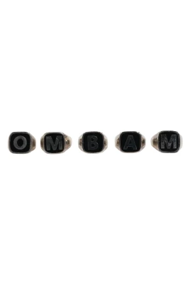 Adjustable Lettering Ring Set - 5 Pieces