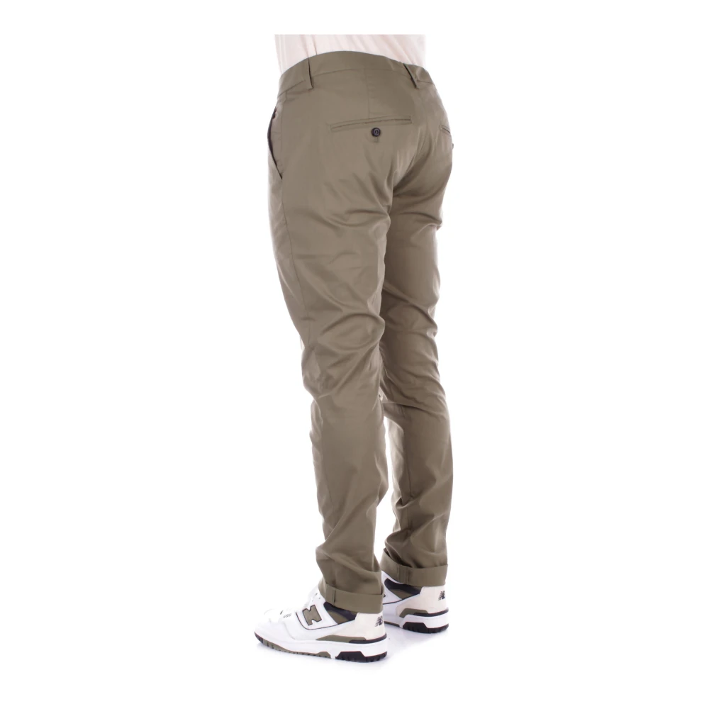 Dondup Groene Broek Logo Rits Green Heren