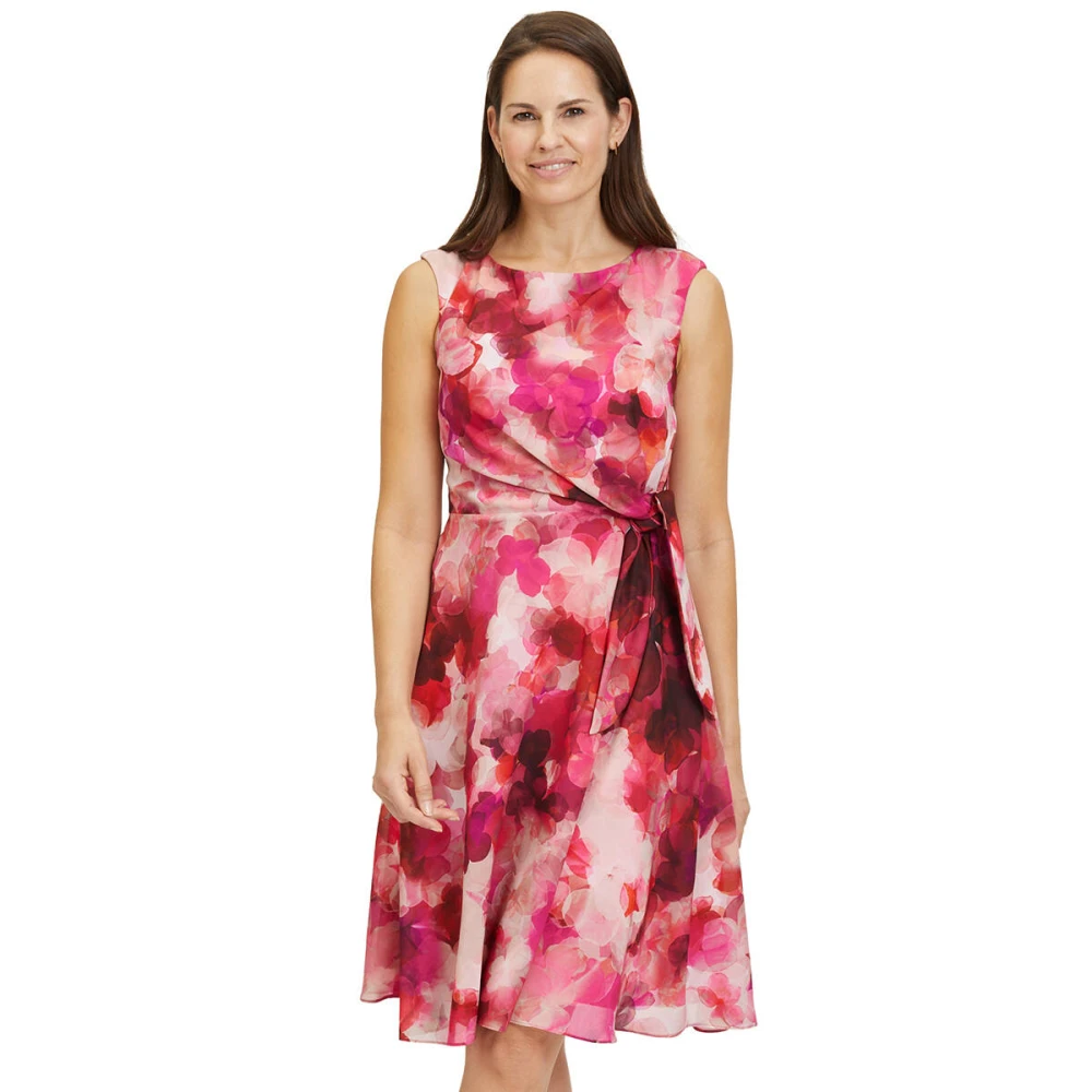 Vera Mont Mouwloze Korte Jurk Pink Dames