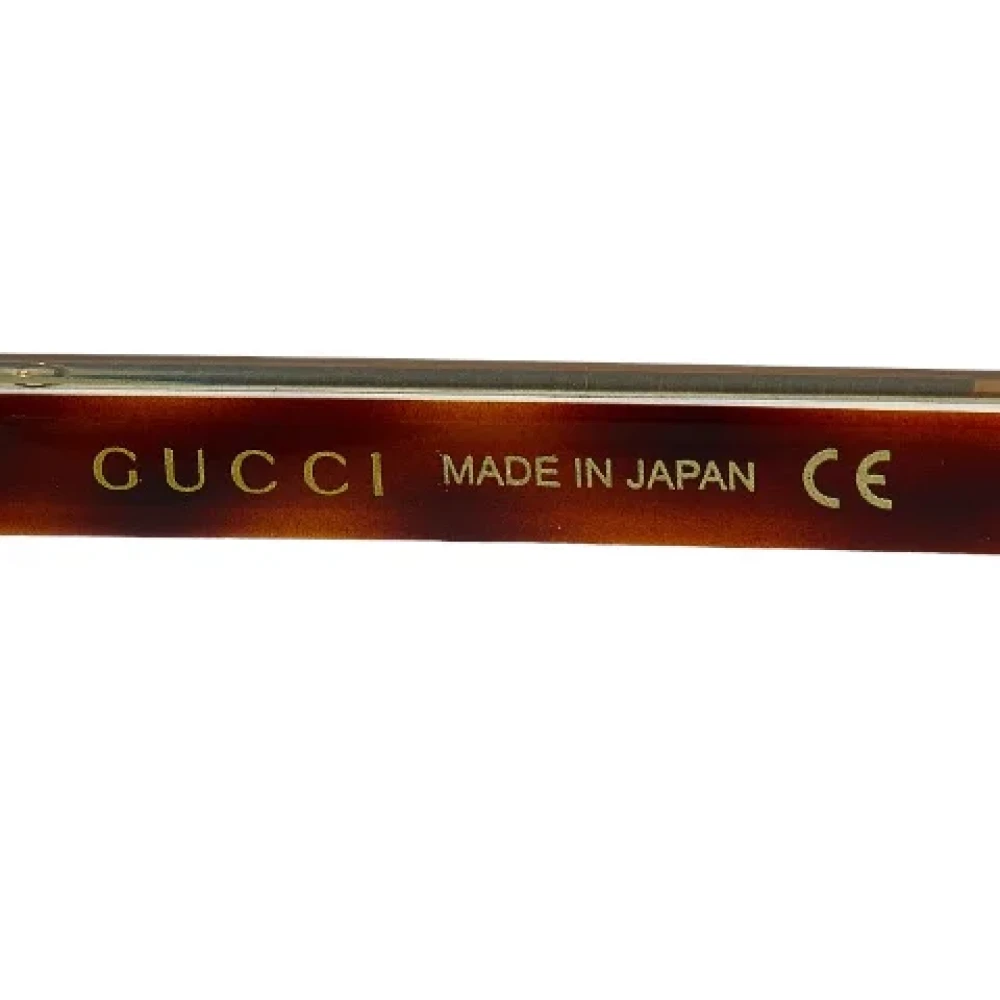 Gucci Vintage Pre-owned Plastic sunglasses Brown Dames