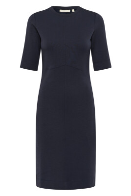dark-blue-short-sleeve-dress