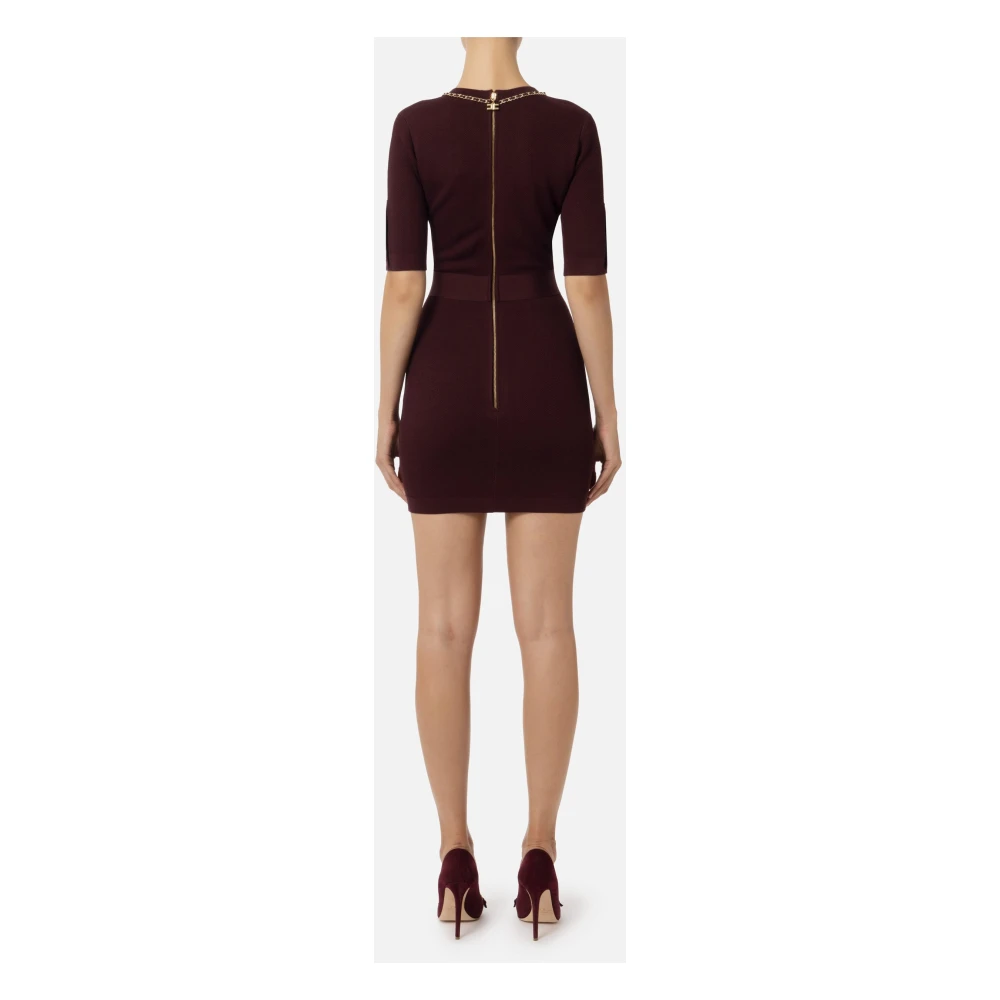 Elisabetta Franchi Rouge Noir Minijurk Am92B46E2 CG3 Brown Dames
