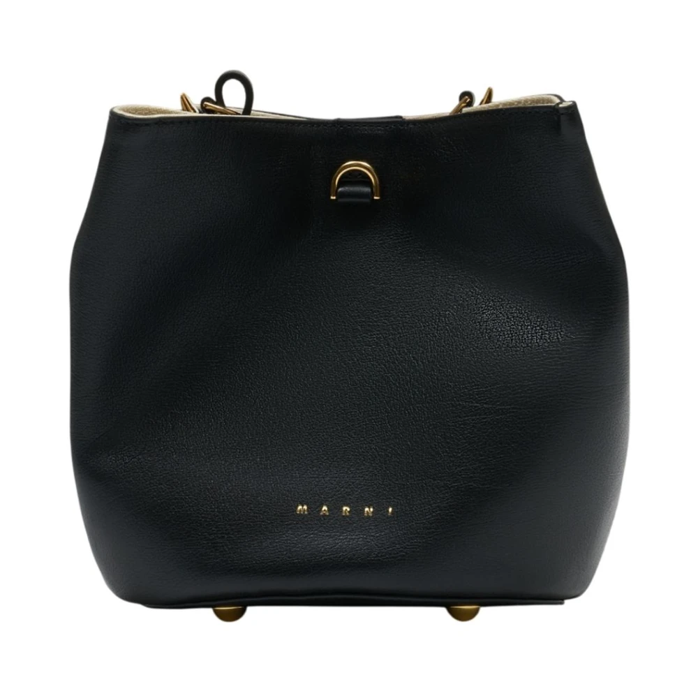 Marni Women's Black Pannier Bucket Bag - Bucket Bags - One Size - Bags