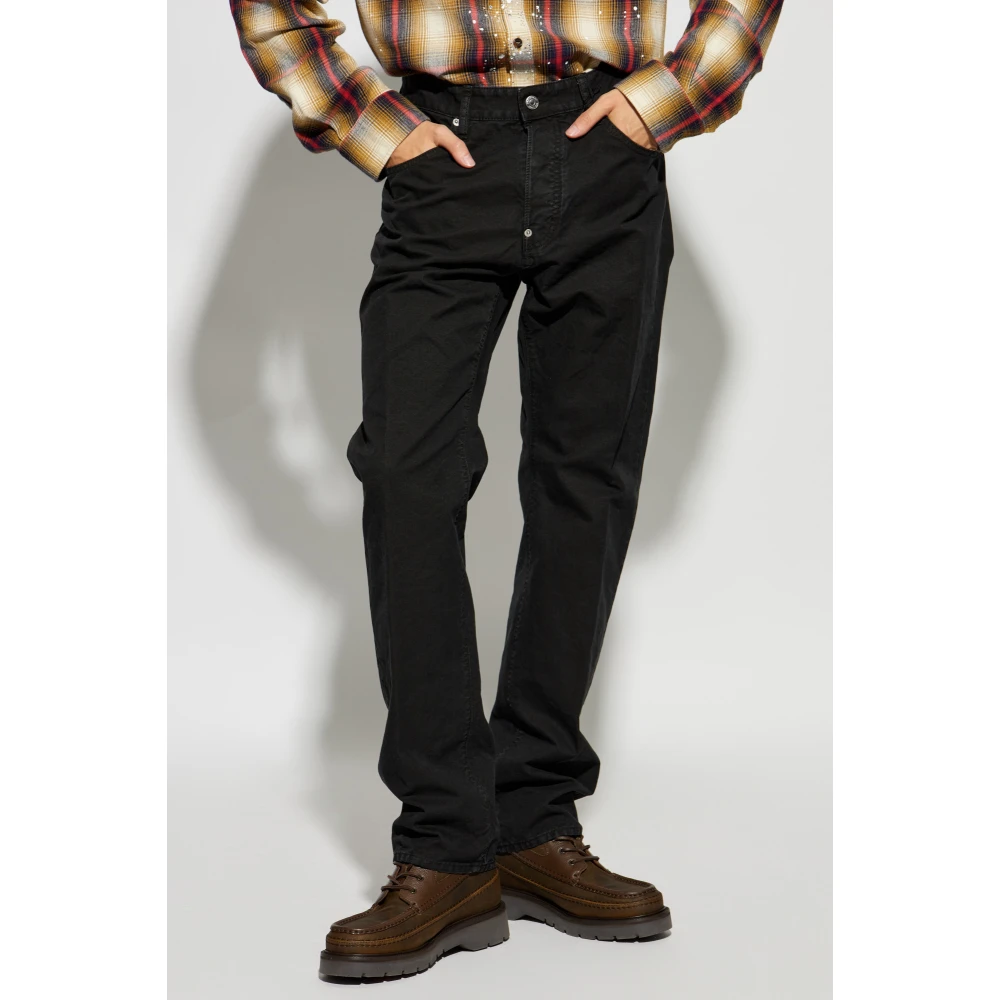 Dsquared2 Broek met logo Black Heren