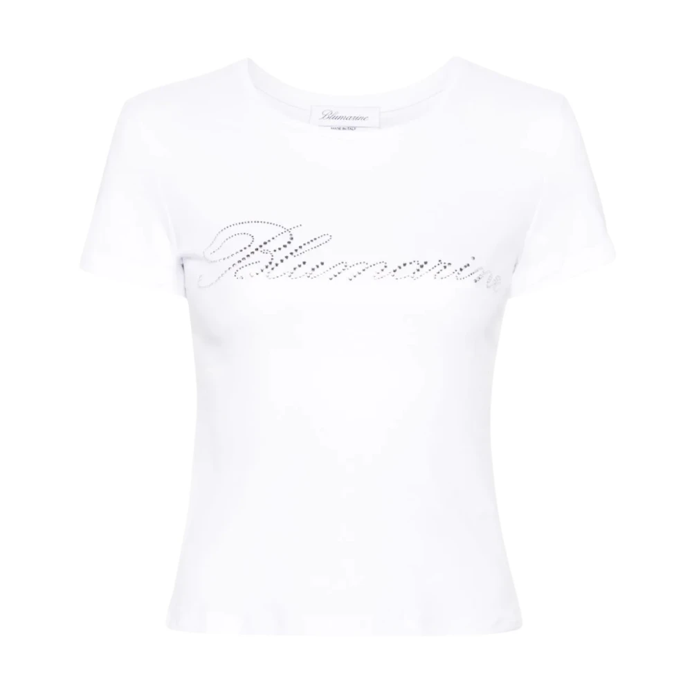 Blumarine Witte T-shirts & Polo's voor vrouwen White Dames
