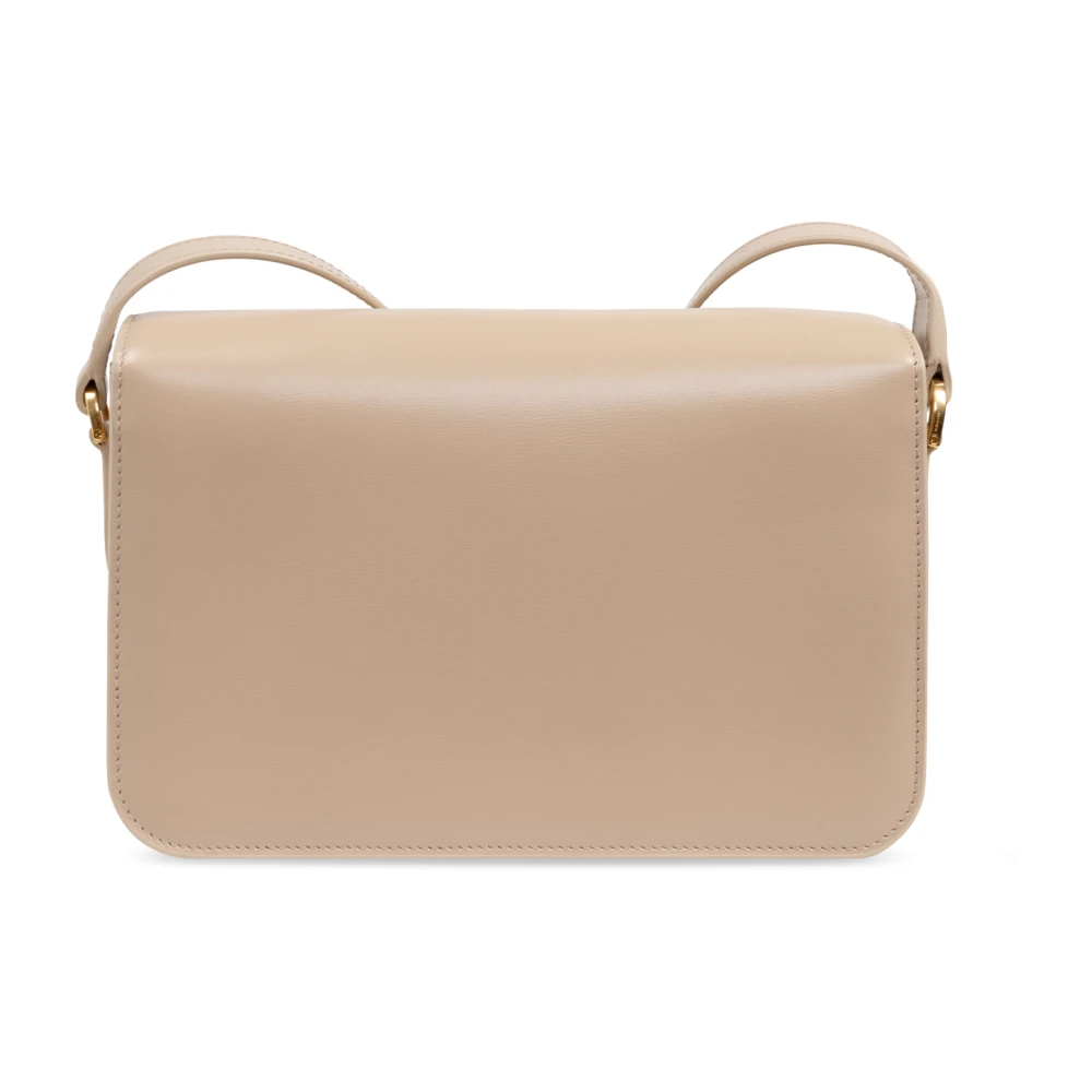 Tom Ford Leren schoudertas Beige Dames