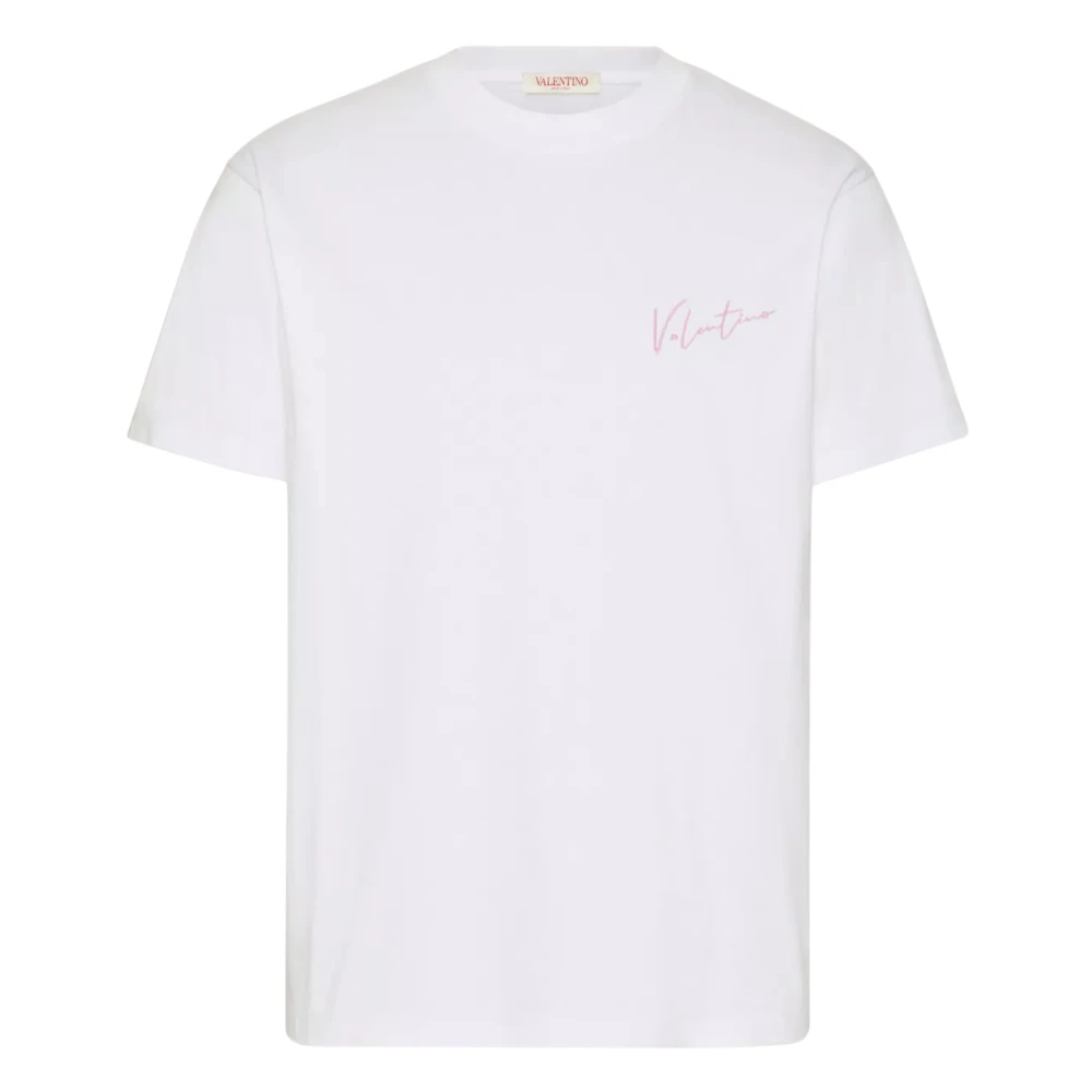 Valentino Garavani Witte T-shirts en Polos met VLogo White Heren
