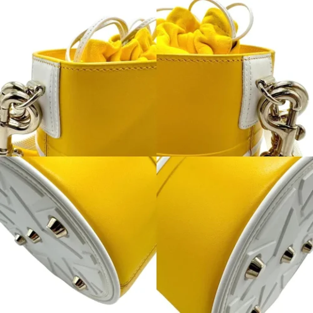 Dior Vintage Pre-owned Leather dior-bags Yellow Dames