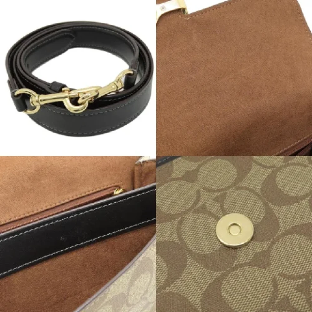 Coach Pre-owned Fabric shoulder-bags Beige Dames