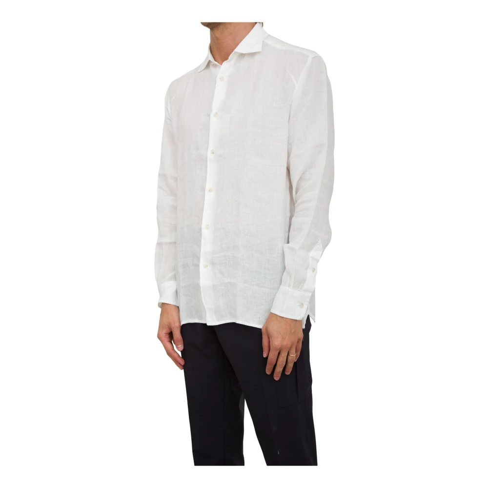 Paolo Pecora Witte Stof Shirt White Heren