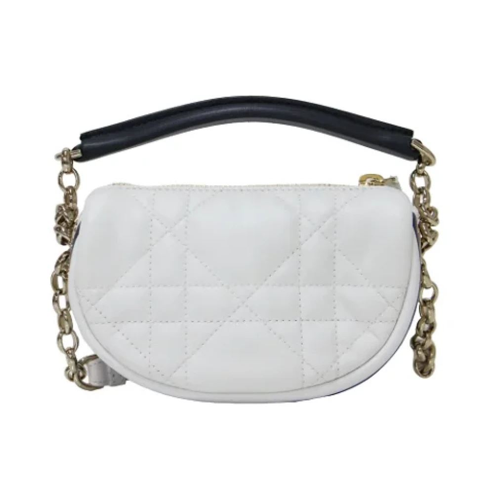 Dior Vintage Pre-owned Leather dior-bags White Dames