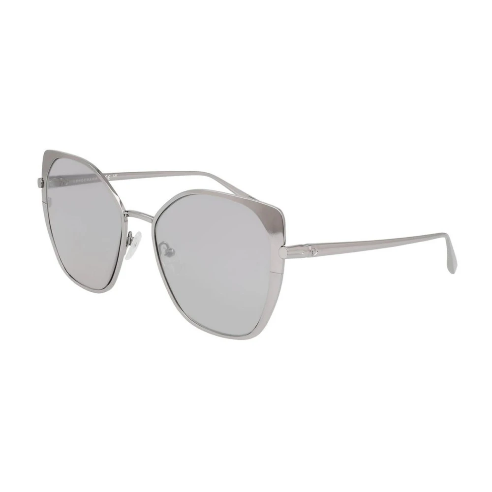Longchamp Women's Gray Metal Frame Sunglasses With Uv Protection