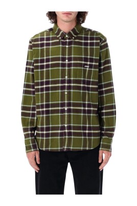 gron-flannel-skjorte-multi-plaid