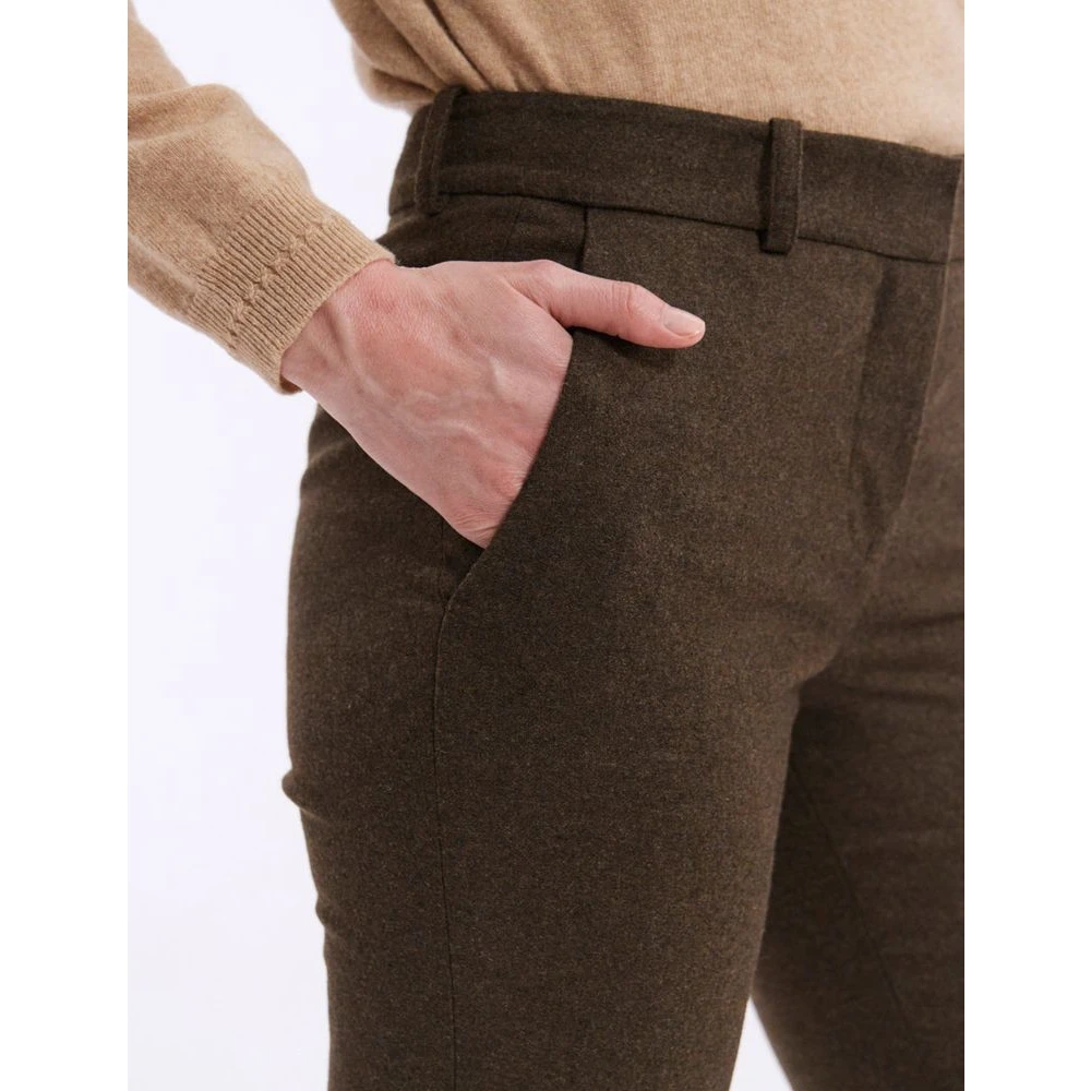 Ines De La Fressange Paris Audrey khaki broek Green Dames