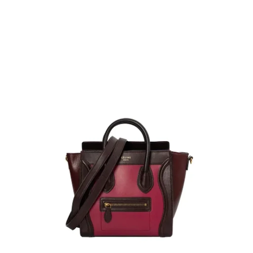Celine Vintage Pre-owned Leather celine-bags Pink Dames