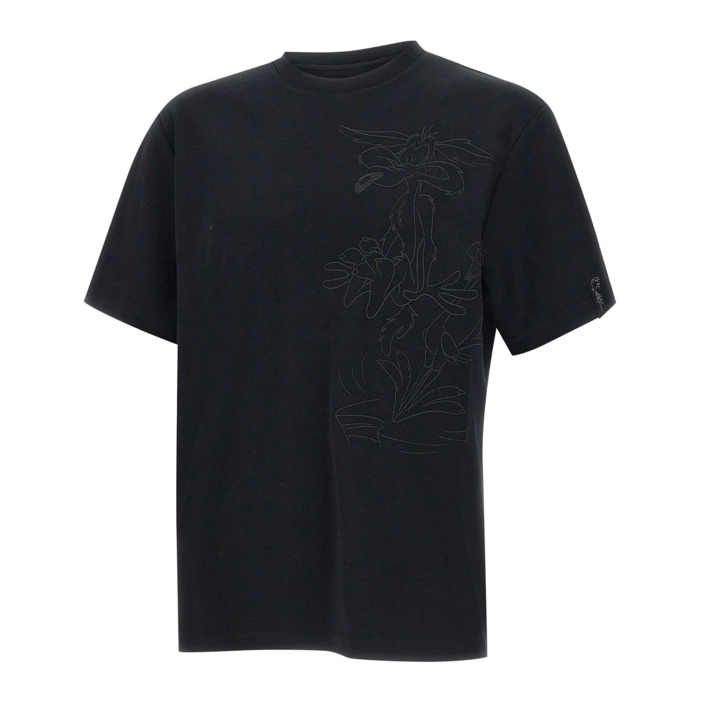 Iceberg Cartoon Geborduurd Zwart T-shirt Black Heren
