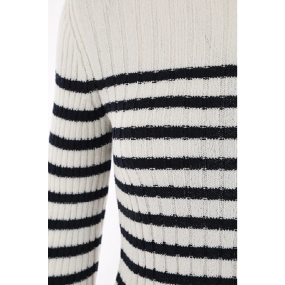 Valentino Garavani Gestreepte V-Logo Trui Multicolor Dames