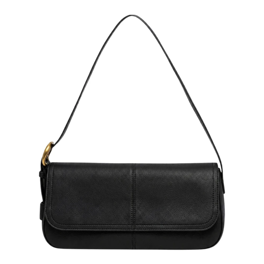 Twinset Women's Black Shoulder Bags, One Size, Small Leather Shoulder Bag