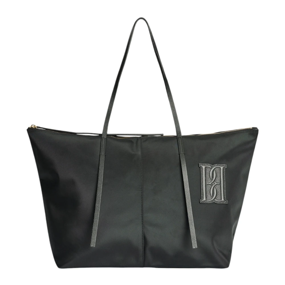 By Malene Birger Gerecyclede Techno Stof Tote Tas By Herenne Birger Black Dames