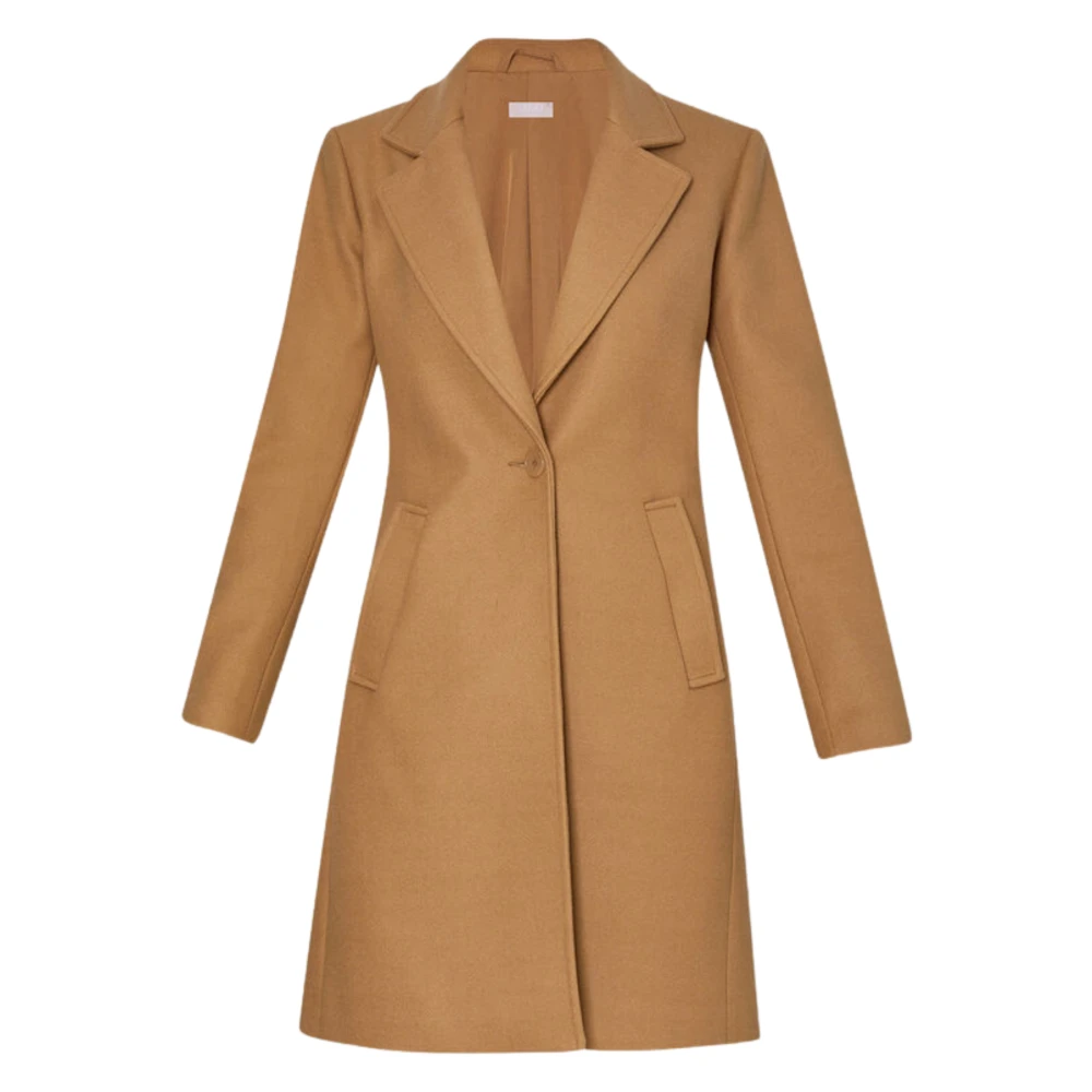 Liu Jo Camelkleurige wollen Monopetto jas Brown Dames