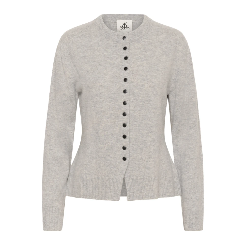 Karen By Simonsen Women's Gray Cardigan - Cardigans - Xs - Knitwear