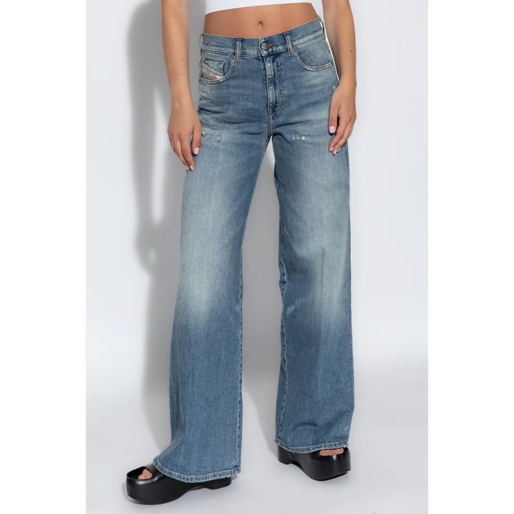 Diesel Versleten Jeans D-Akemi L.32 Blue Dames