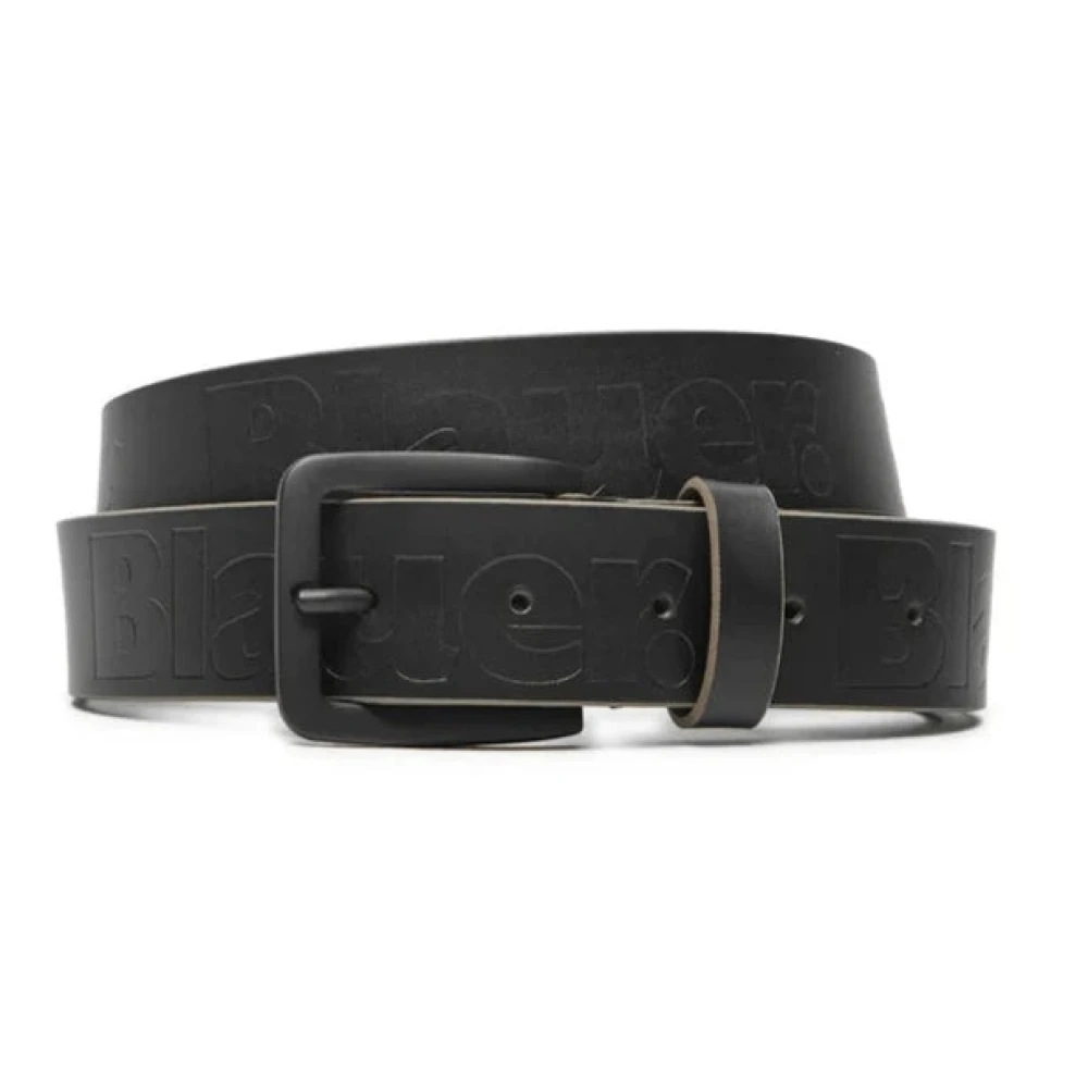 Blauer Men's Black F4writ01 Belt - Belts - 110 Cm - Accessories