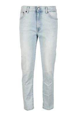 Slim Fit Jeans med dragkedja