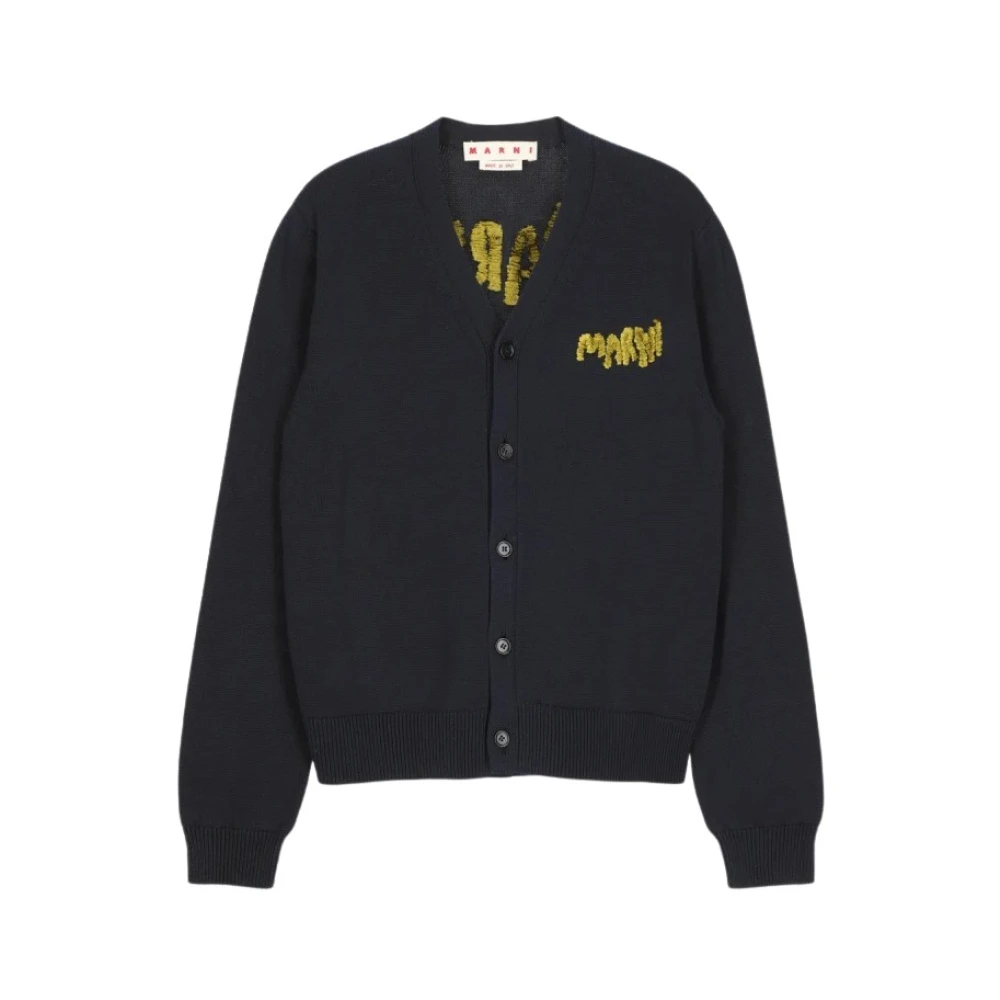 Marni - Cárdigan Azul De Algodón - Knitwear - Hombre - Azul - M