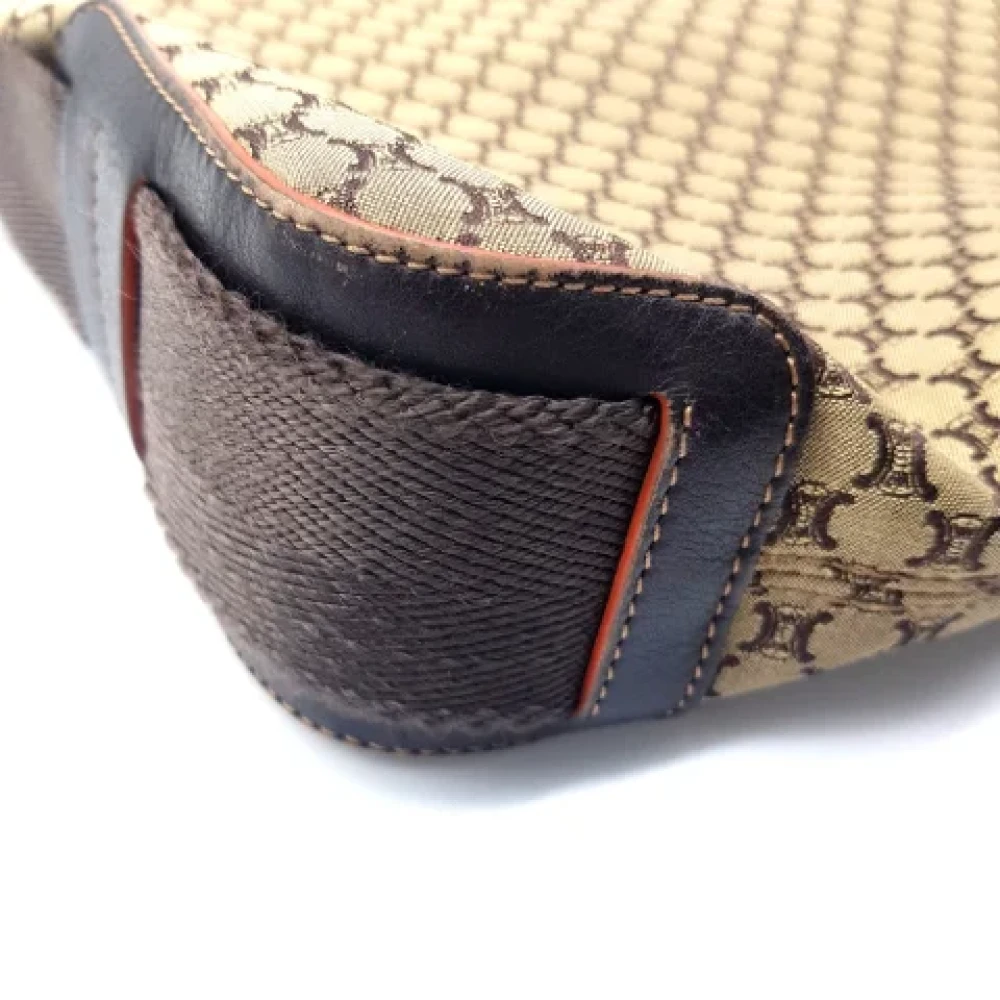 Celine Vintage Pre-owned Fabric shoulder-bags Brown Dames