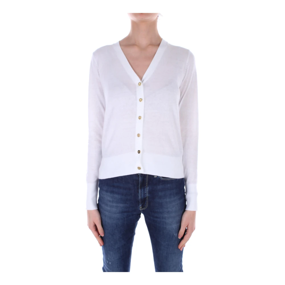 Ralph Lauren Witte Knopen Trui White Dames