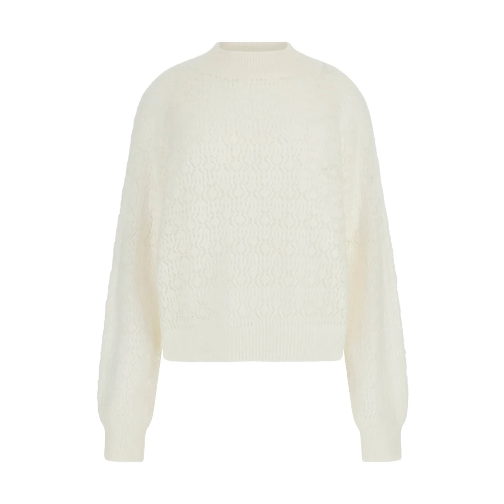Guess Ivoor Trui met Strass Detail White Dames