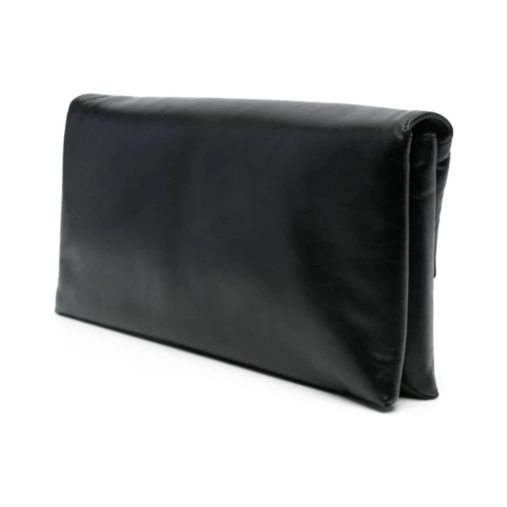 Jil Sander Zwarte Leren Rechthoekige Tas Black Dames