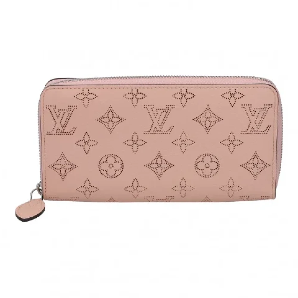 Pre-owned Rosa skinn Louis Vuitton lommebok