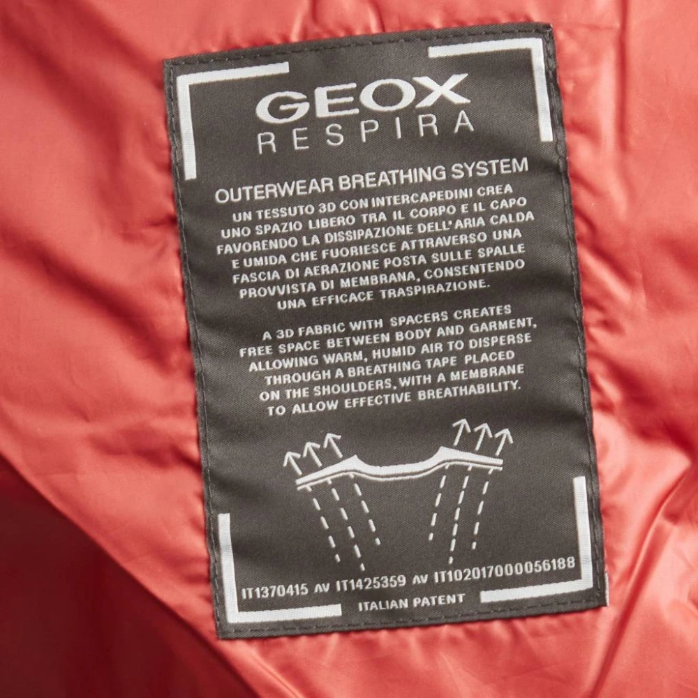 Geox Down Parka Jacket Green Heren