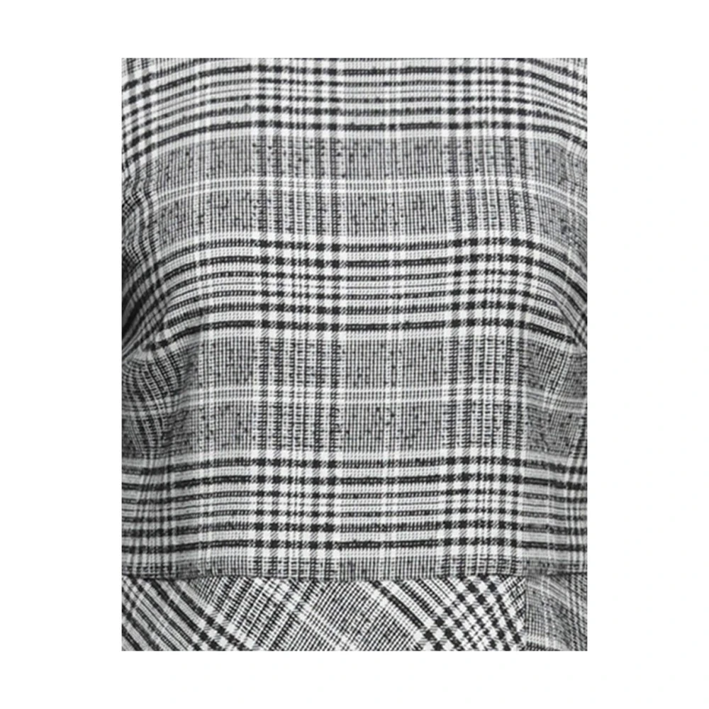 PATRIZIA PEPE Korte jurk in Prince of Wales-ruit Gray Dames