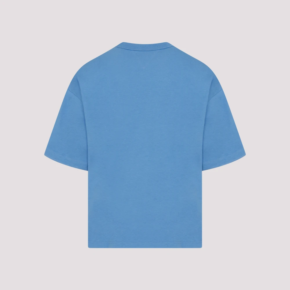Bottega Veneta Admiral Blue Katoenen T-Shirt Blue Heren