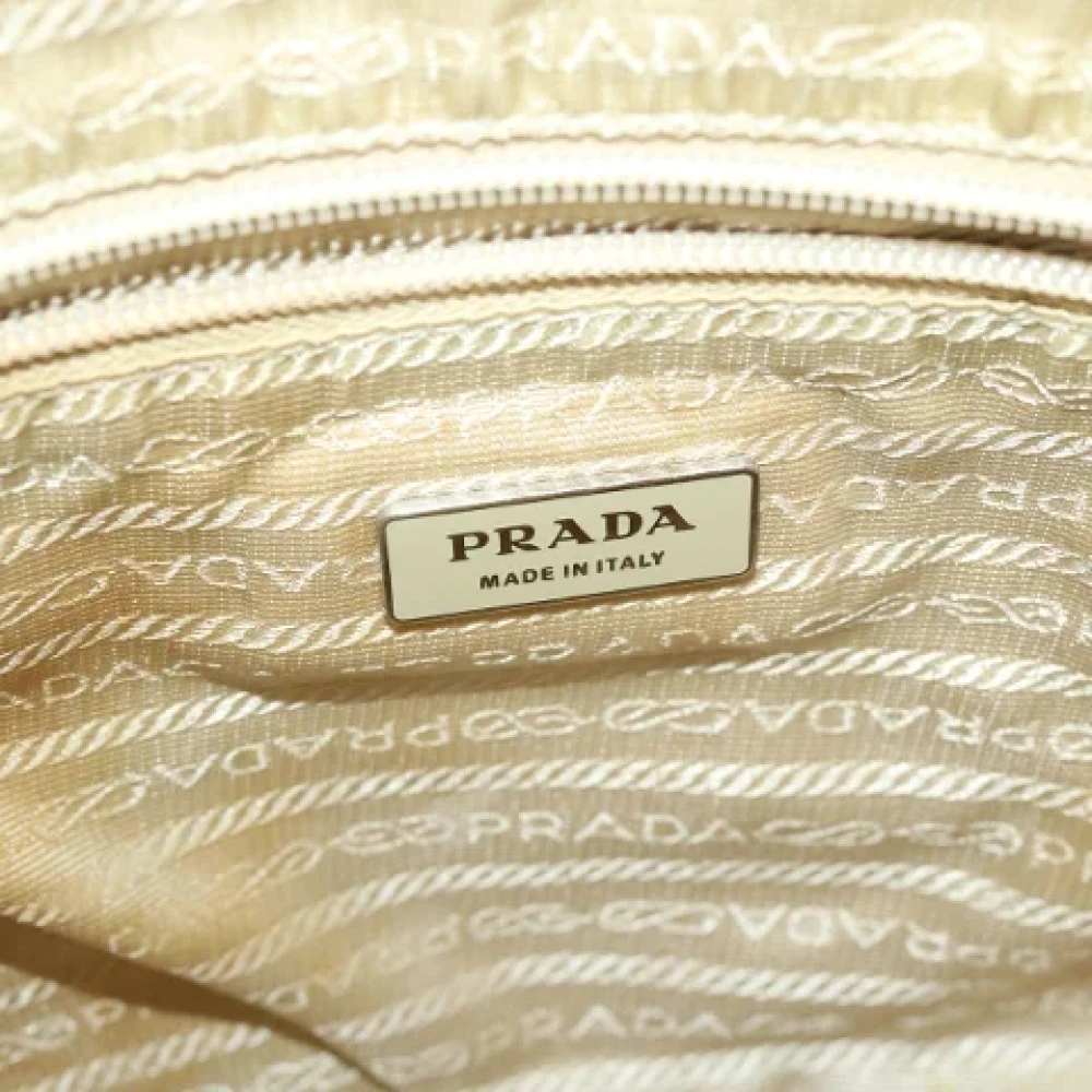 Prada Vintage Pre-owned Fabric prada-bags Beige Dames