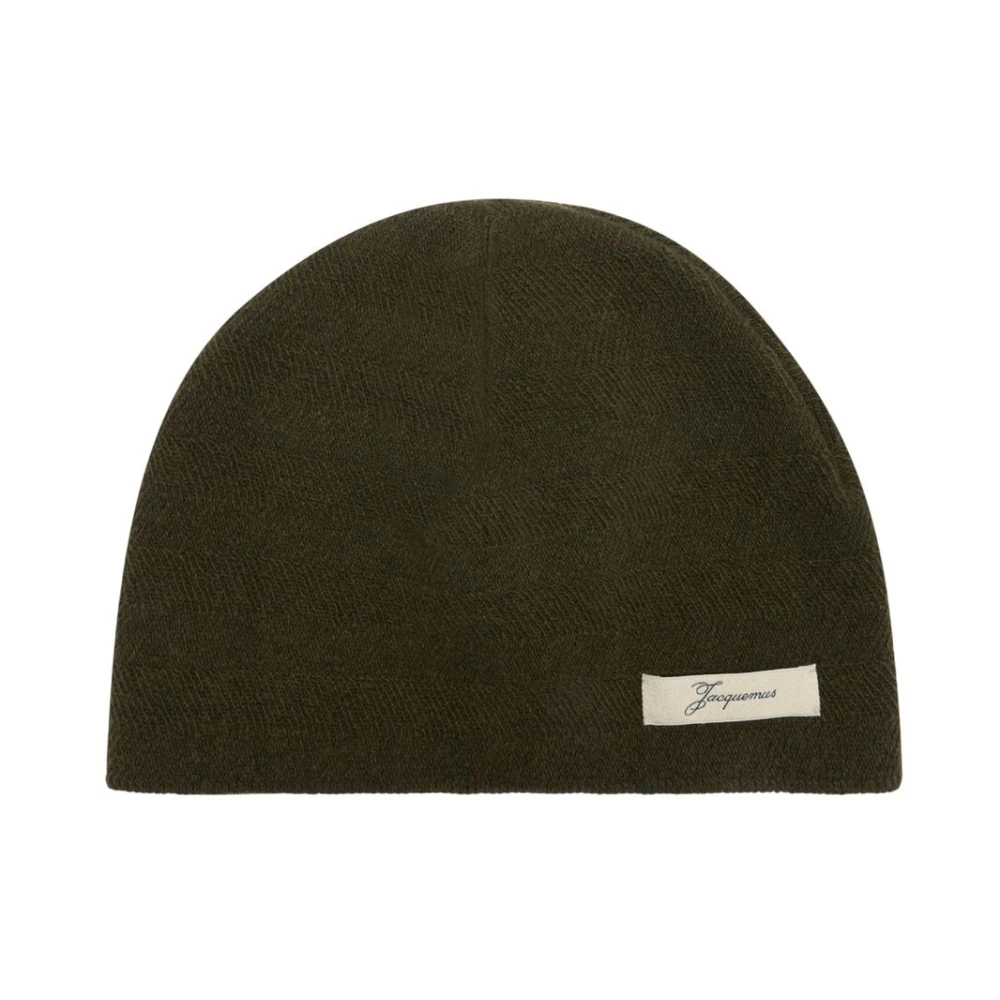 Jacquemus Donna Verde - Chevron Beanie - Accessories - One Size