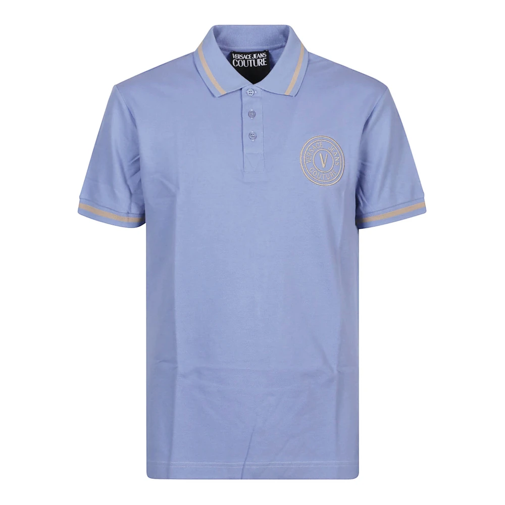 Versace Jeans Couture Polo Shirts Blue Heren