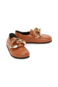 casual-orange-leather-loafers