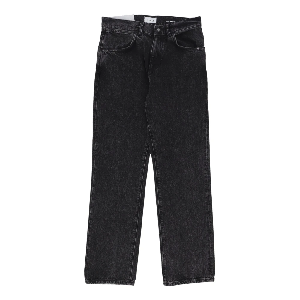 Amish Men's Black Straight Fit Jeans, W32, Denim Jeans With Straight Leg