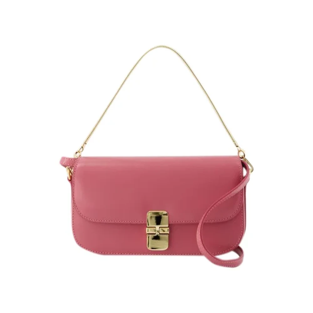 A.p.c. Leather handbags Pink Dames