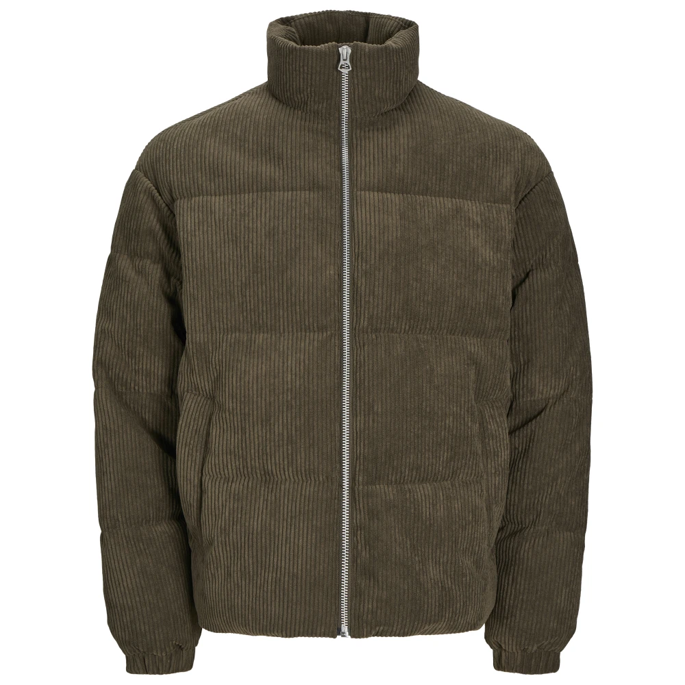 Jack & jones Corduroy Puffer Jacket Green Heren