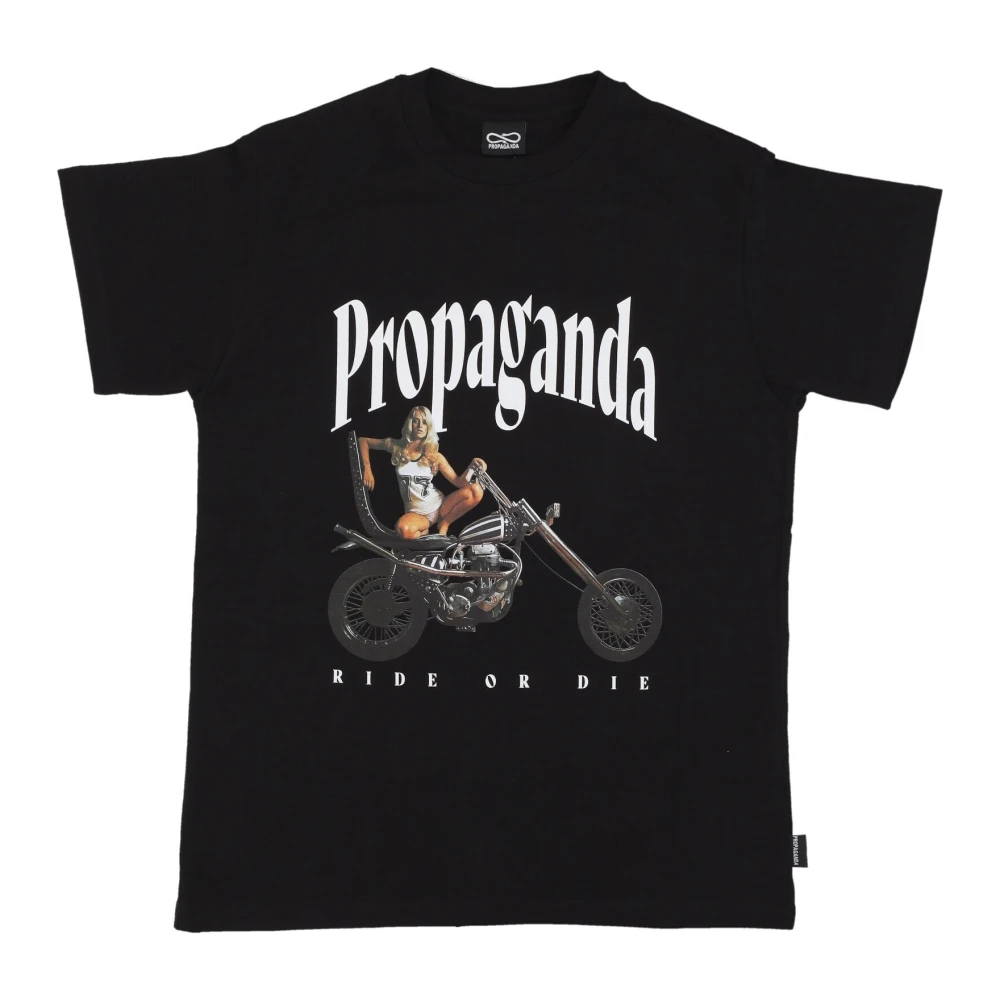 Propaganda Ride or Die Tee Zwart Black Heren
